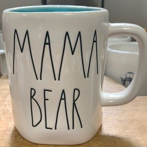 Rae Dunn MAMA BEAR mug (Tiffany blue interior)